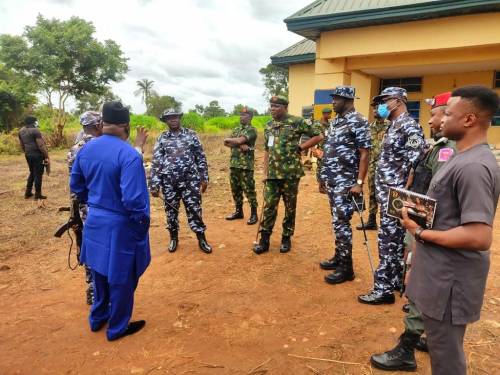 Top Police, Military Officers Visit Enugu Community Ravaged By Fulani Herdsmen