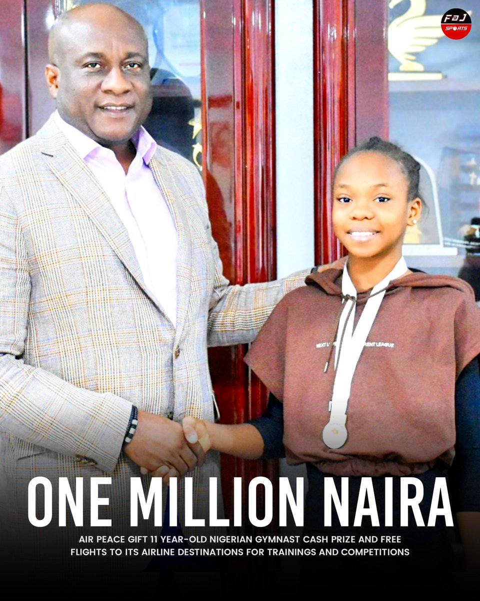 11-year-old Anambra’s gymnastics sensation gets N1M from Air Peace