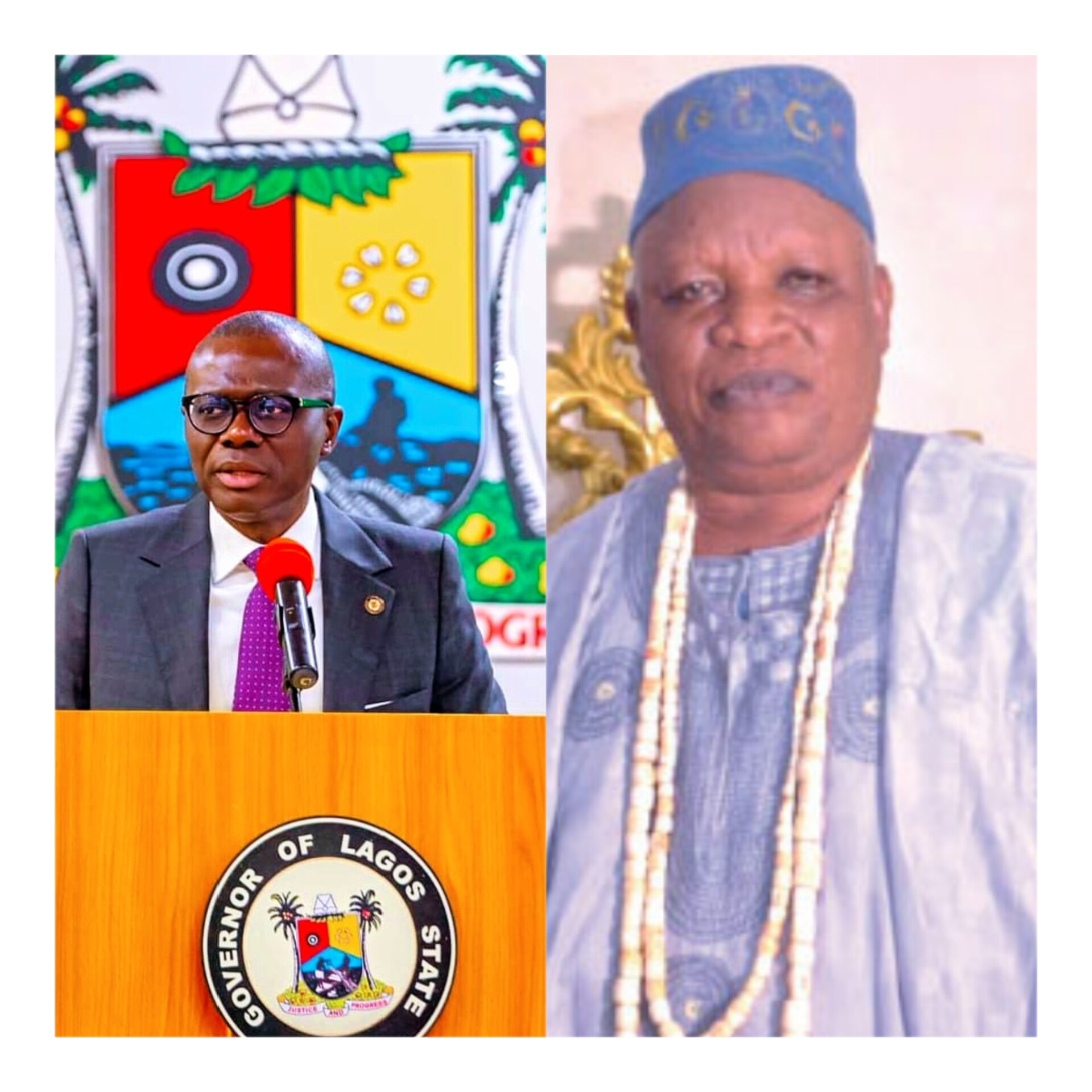 Late Oba Agbabiaka: Gov Sanwo Olu,Olasoju,,Others Mourn as He is Laid To Rest